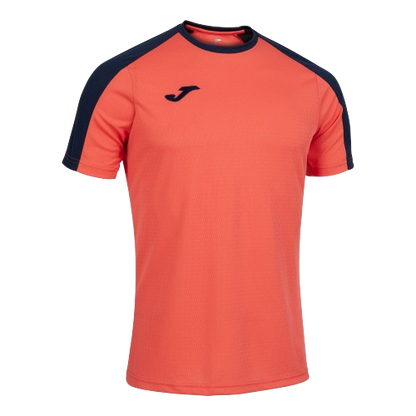 Camiseta Joma Hombre Naranja Flour/Azul Marino