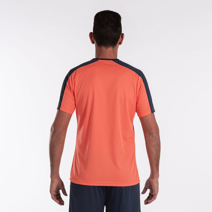 Camiseta Joma Hombre Naranja Flour/Azul Marino