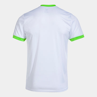 Camiseta Joma Hombre Court Blanco/Verde Fluor