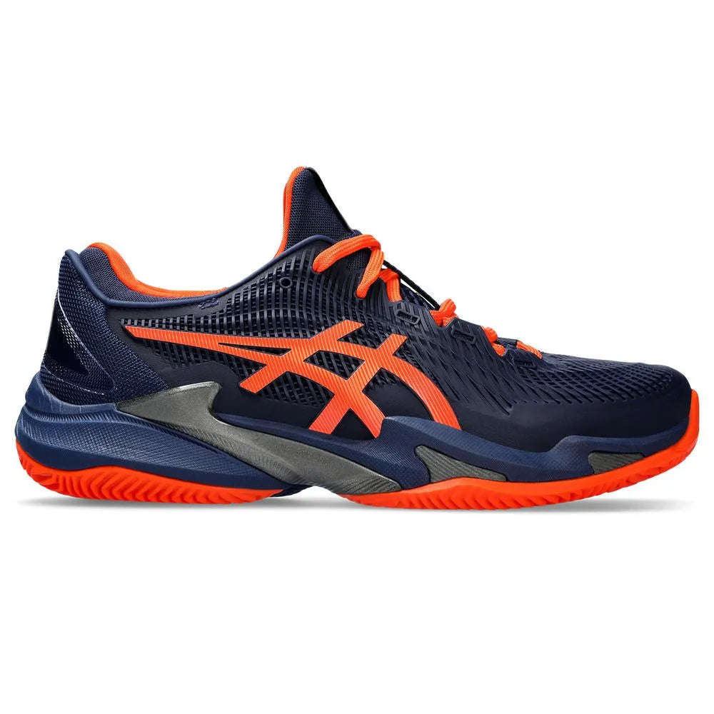 Tenis Asics Court FF 3 Clay Azul/Naranja