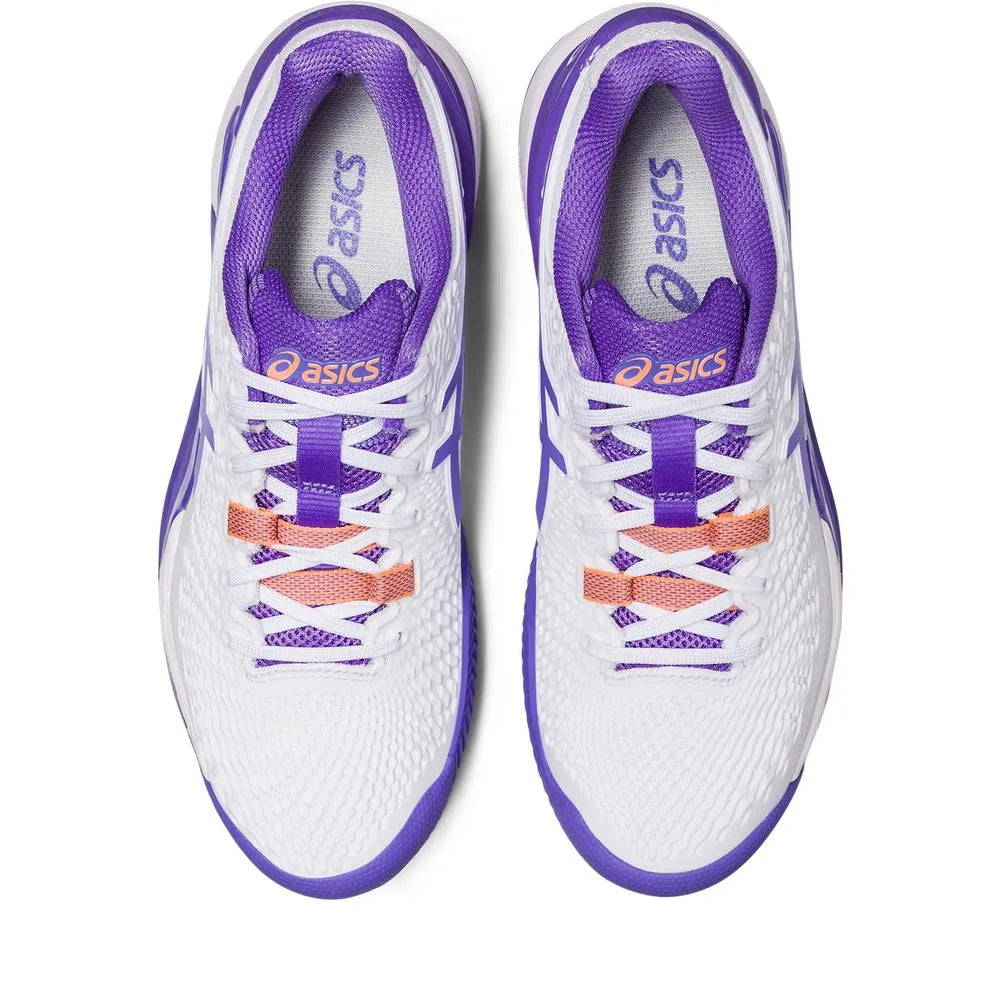 Tenis Asics Gel Resolution 9 Clay White/Amethyst