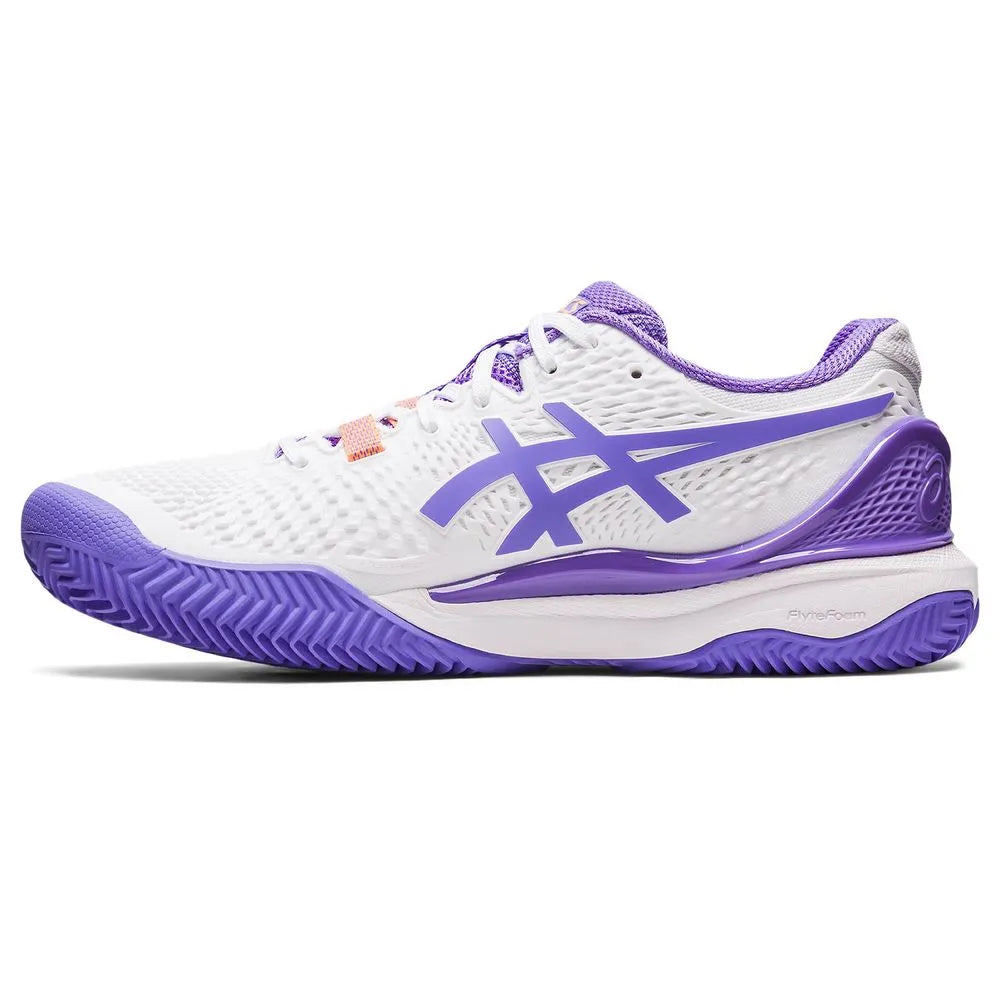 Tenis Asics Gel Resolution 9 Clay White/Amethyst