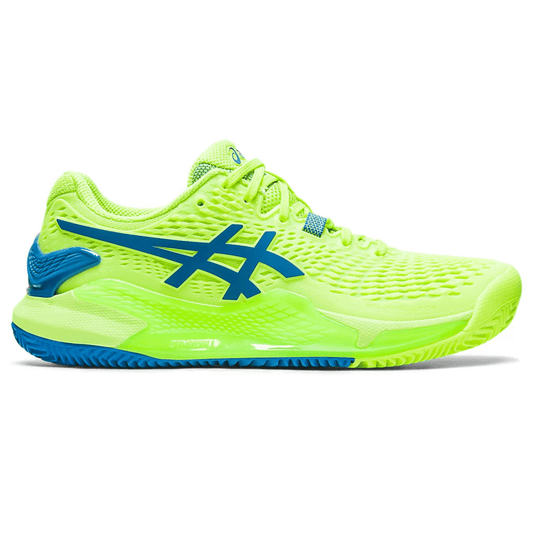 Tenis Asics Gel Resolution 9 Clay Hazard Green/Reborn Blue