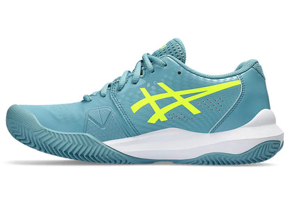 Tenis Asics Gel Challenger 14 Clay Gris Blue/Safety Yellow