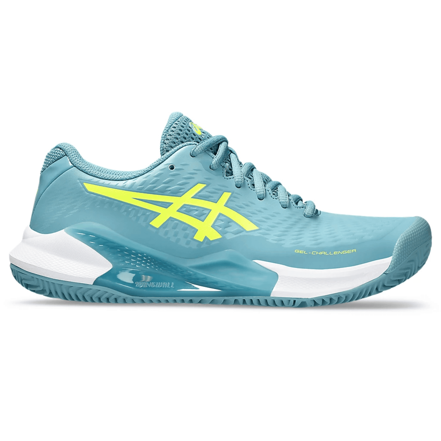 Tenis Asics Gel Challenger 14 Clay Gris Blue/Safety Yellow