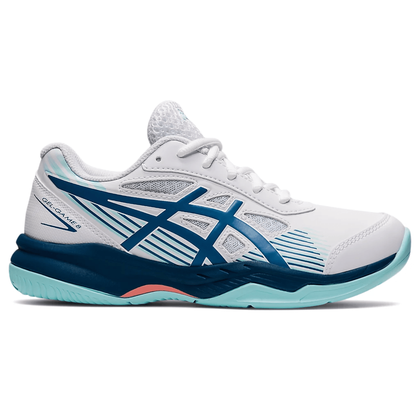 Tenis Asics Gel Game 8 Clay Kids White/Light Indigo