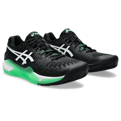 Tenis Asics Gel Resolution 9 Clay Black/New Leaf