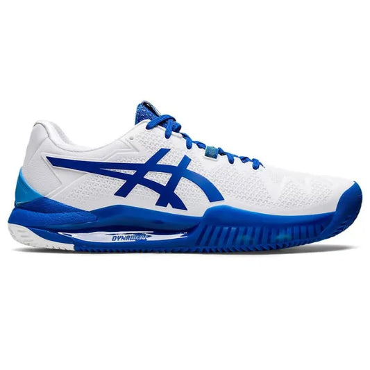 Tenis Asics Gel Resolution 8 Clay White/Tuna Blue