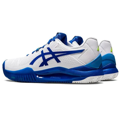 Tenis Asics Gel Resolution 8 Clay White/Tuna Blue