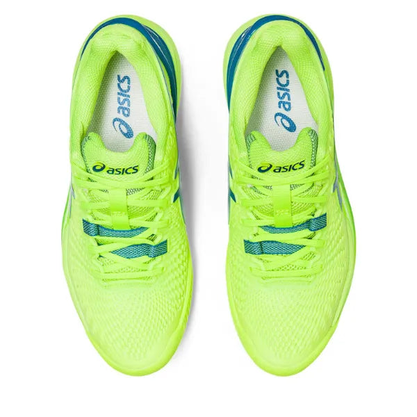 Tenis Asics Gel Resolution 9 Clay Hazard Green/Reborn Blue