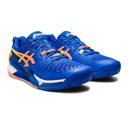 Tenis Asics Gel Resolution 9 Clay Tuna Blue/Sun Peach