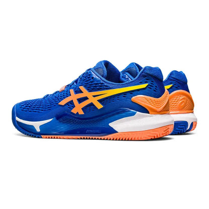 Tenis Asics Gel Resolution 9 Clay Tuna Blue/Sun Peach