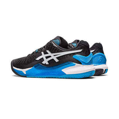 Tenis Asics Gel Resolution 9 Clay Black/White