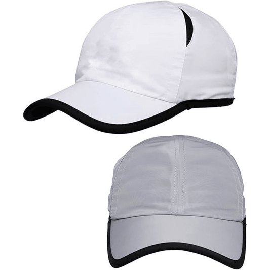 Gorra Blanca Borde Negro