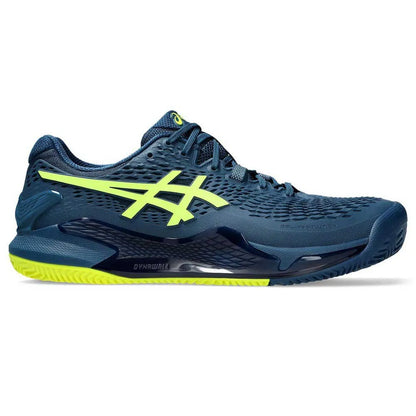 Tenis Asics Gel Resolution 9 Clay Mako Blue/Safety Yellow