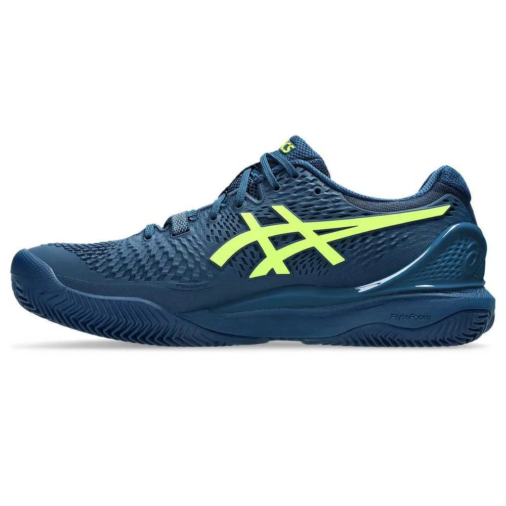 Tenis Asics Gel Resolution 9 Clay Mako Blue/Safety Yellow