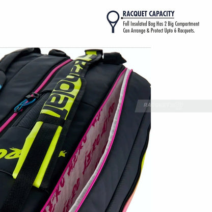 Termobag Babolat Pure Aero Rafa 6R Blue/Yellow/Pink