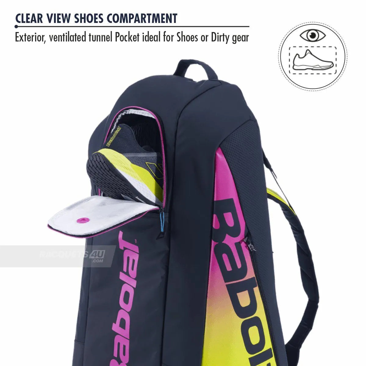 Termobag Babolat Pure Aero Rafa 6R Blue/Yellow/Pink