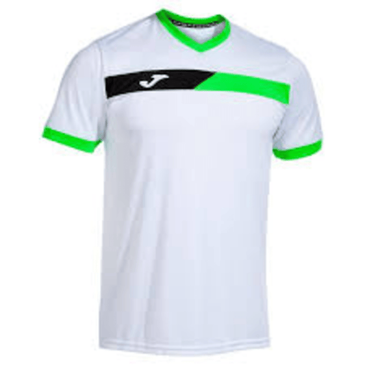 Camiseta Joma Hombre Court Blanco/Verde Fluor