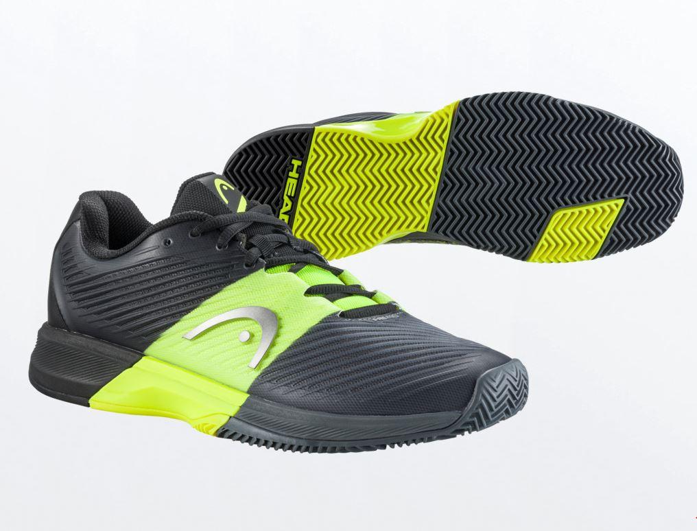 Tenis Head Revolt Pro 4.0 Clay Negro/Amarillo