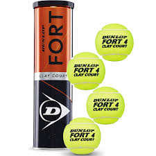 Bolas Dunlop Fort Clay Court X4